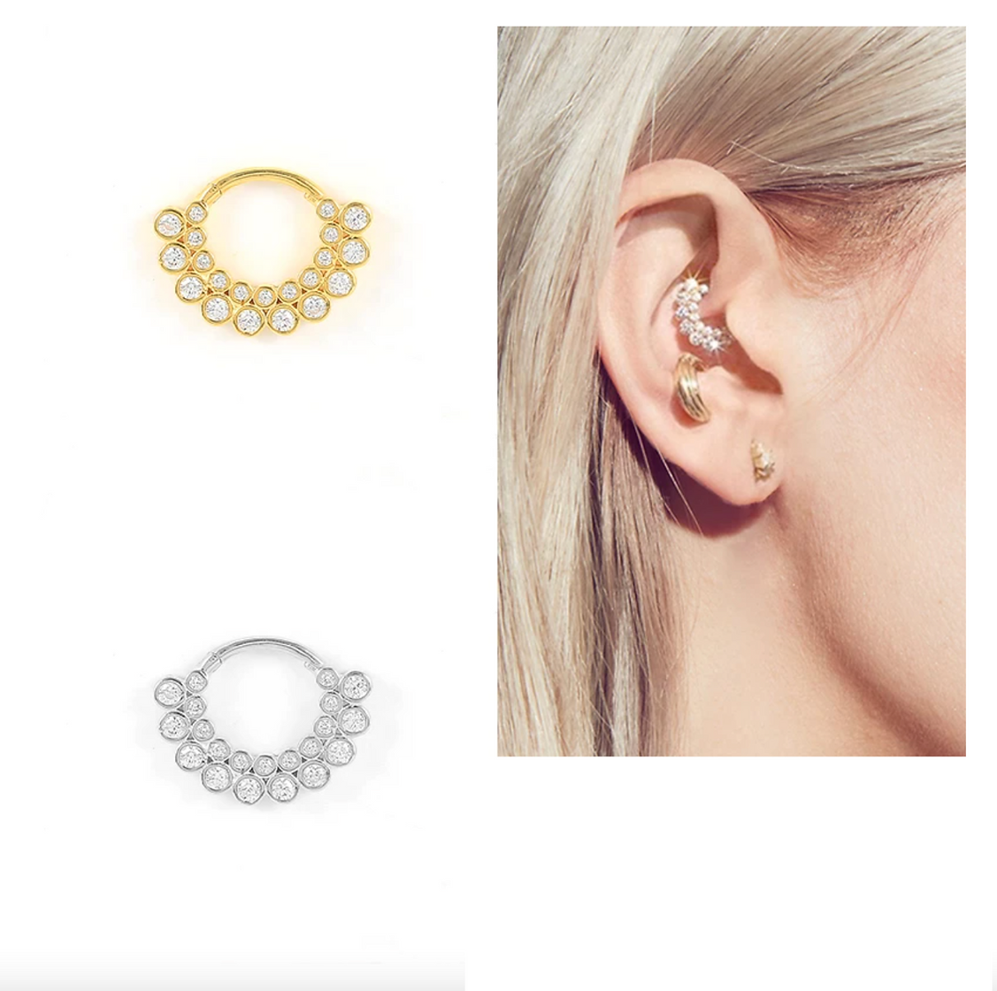 Dazzling - earring (silver)
