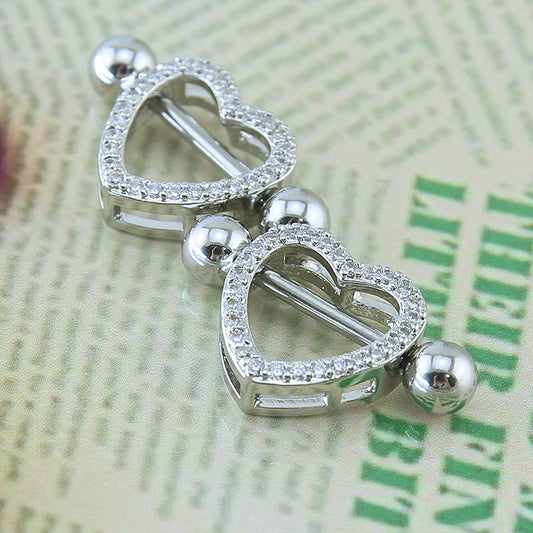 Double heart - piercing