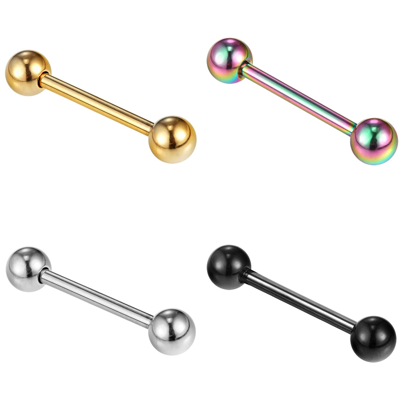 Two balls - piercing (titanium)