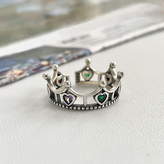 Crown - silver ring