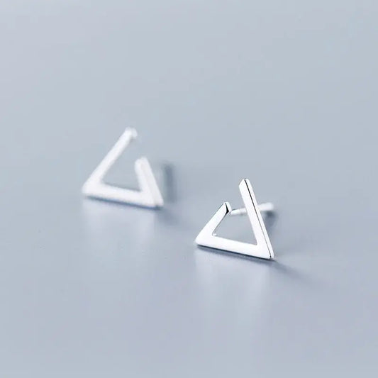 Triangle - Silver Earring