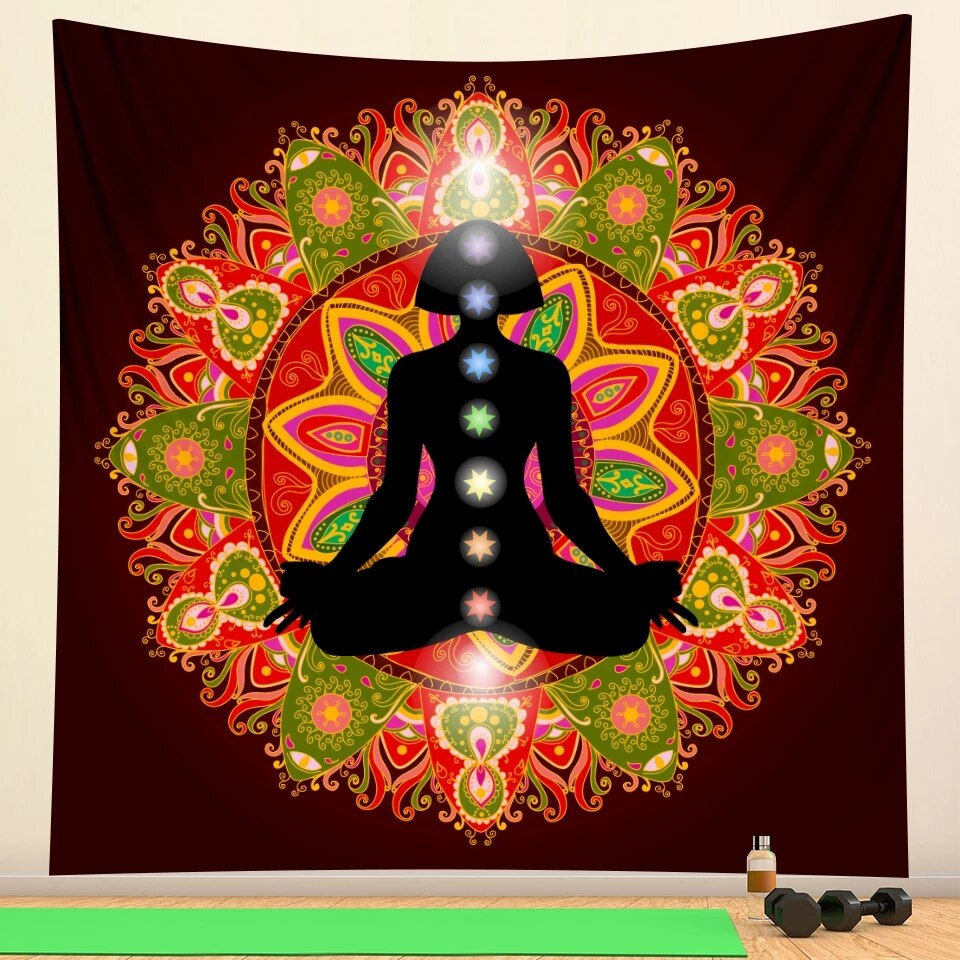 Lotus mandala - tapestry