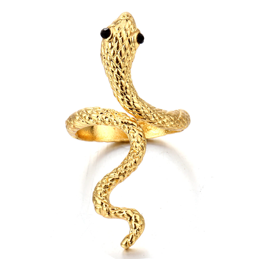 Golden snake - ring